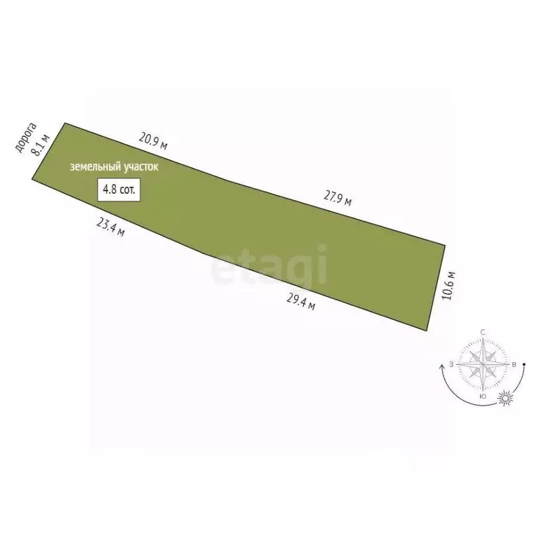 Участок в Севастополь Ветеран садоводческое товарищество, 82 (4.8 ... - Фото 2