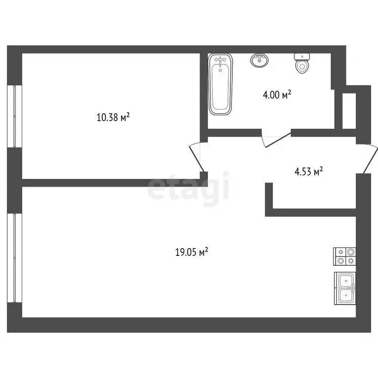 1-комнатная квартира: Колпино, Балканская дорога, 14к2 (37.96 м) - Фото 1