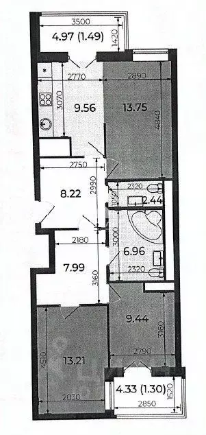 3-к кв. Татарстан, Казань ул. Короленко, 28Б (72.6 м) - Фото 1