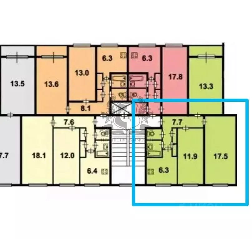 2-к кв. Санкт-Петербург ул. Сикейроса, 3К1 (44.0 м) - Фото 1