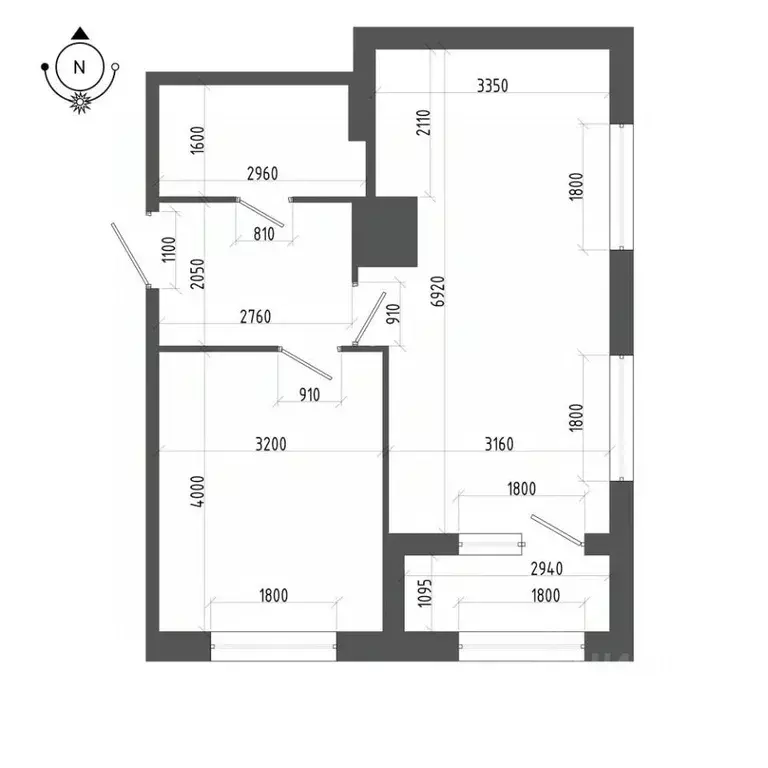 1-к кв. Санкт-Петербург бул. Измайловский, 9 (47.0 м) - Фото 1