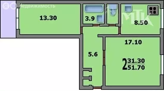 2-комнатная квартира: Москва, Магнитогорская улица, 23с1 (52 м) - Фото 1