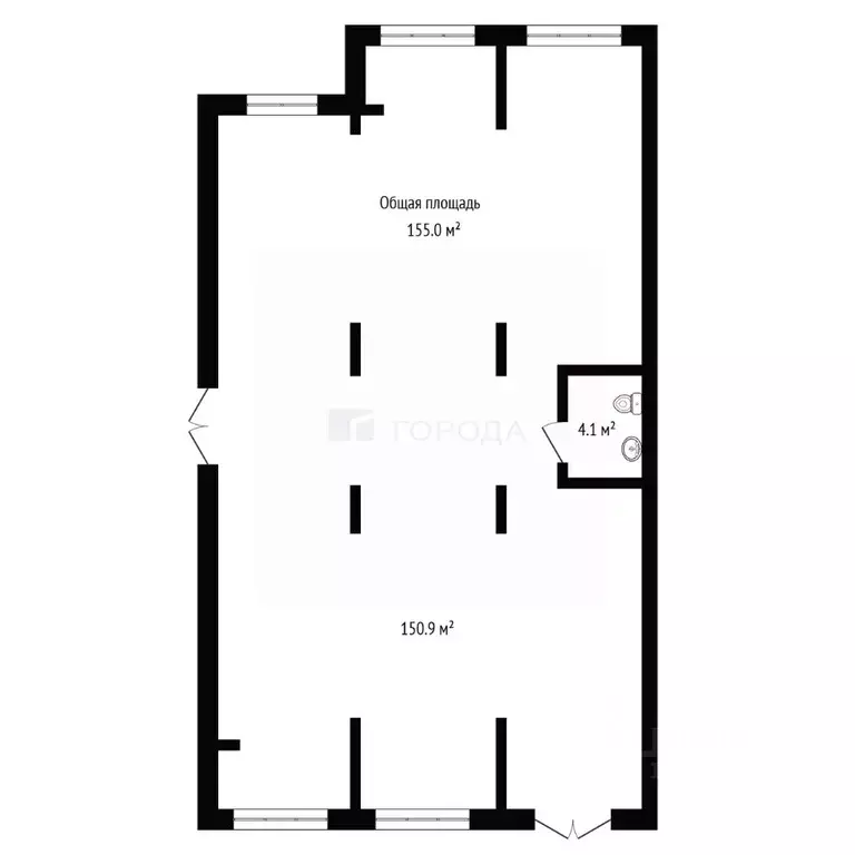 Офис в Новосибирская область, Обь Геодезическая ул., 29 (155 м) - Фото 2