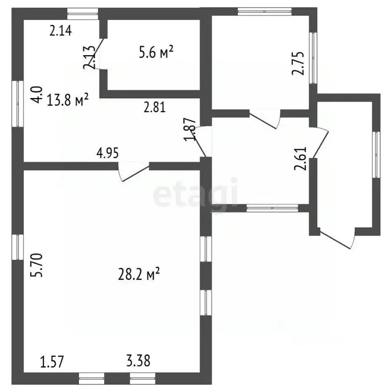 Дом в Башкортостан, Чекмагушевский район, Старокалмашевский сельсовет, ... - Фото 2