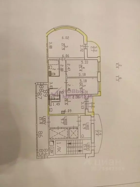 3-к кв. Санкт-Петербург ул. Вавиловых, 7к4 (92.5 м) - Фото 2