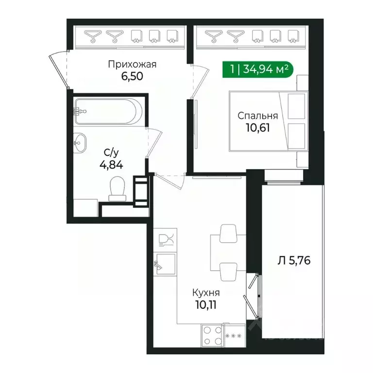 1-к кв. Ленинградская область, Сертолово Всеволожский район, ... - Фото 1