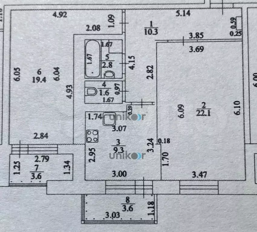 2-к. квартира, 65,5 м, 13/16 эт. - Фото 0