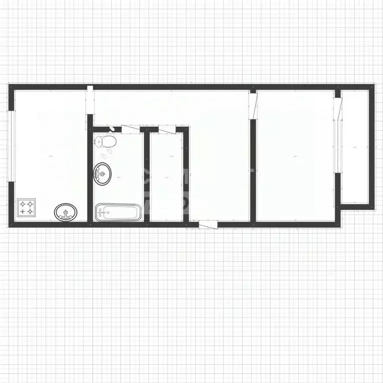 1-к кв. Липецкая область, Липецк Учебный пер., 2 (50.0 м) - Фото 2