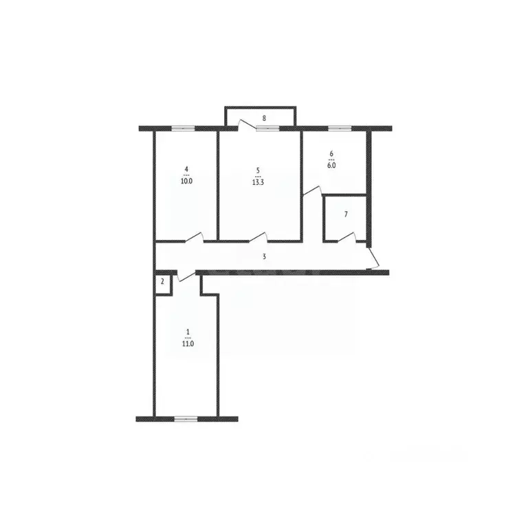 3-к кв. Белгородская область, Белгородский район, пос. Майский ул. ... - Фото 2