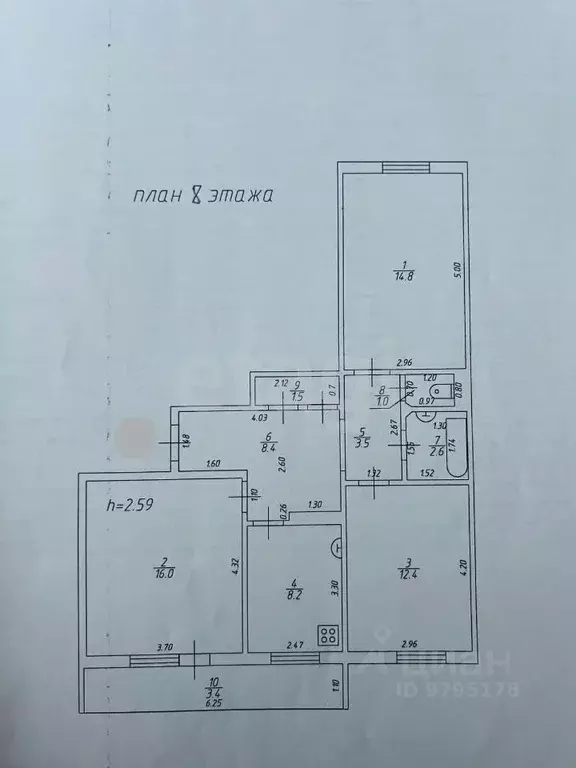 3-к кв. Татарстан, Казань ул. Джаудата Файзи, 15 (71.8 м) - Фото 1