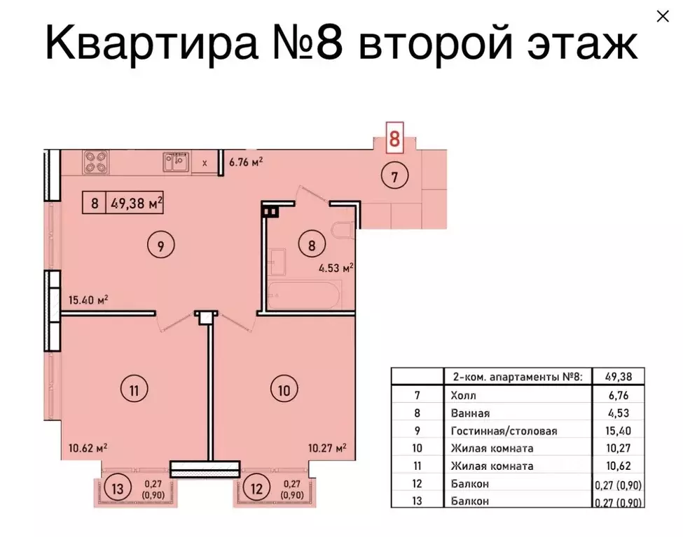 2-к кв. Калининградская область, Светлогорск ул. Ленина, 28 (49.38 м) - Фото 1