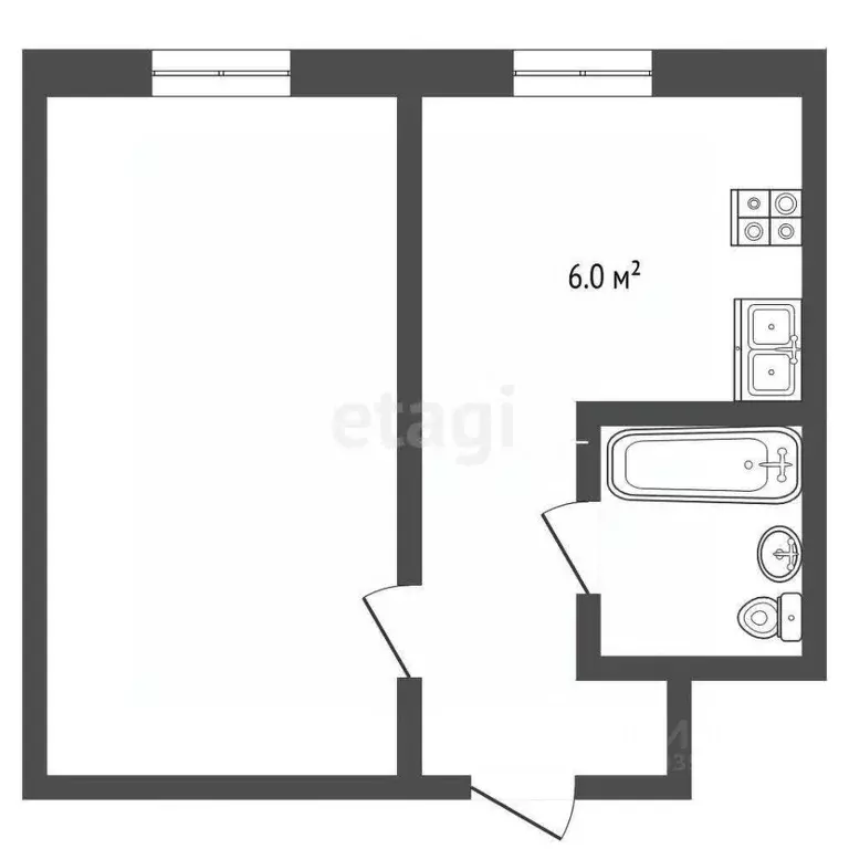 1-к кв. Ставропольский край, Ессентуки ул. Пушкина (29.0 м) - Фото 2