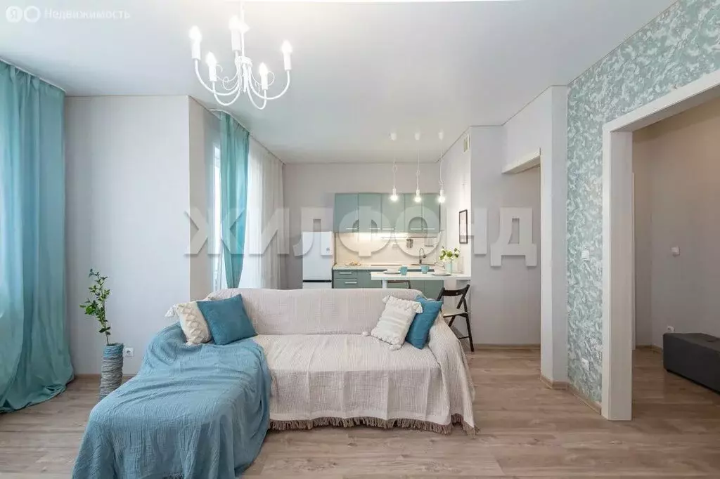 Квартира-студия: Новосибирск, улица Ошанина, 7 (34.4 м) - Фото 1