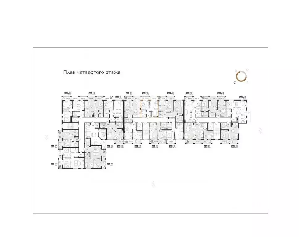 1-к кв. Калининградская область, Светлогорск Новая ул., 108-114 (47.9 ... - Фото 1