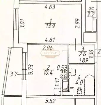 1-к кв. Санкт-Петербург аллея Арцеуловская, 21 (33.0 м) - Фото 2