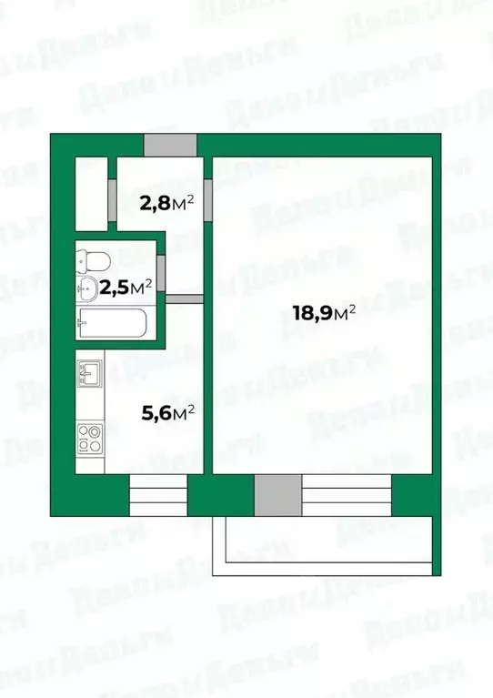 1-к кв. Кировская область, Киров ул. Володарского, 75 (32.0 м) - Фото 0