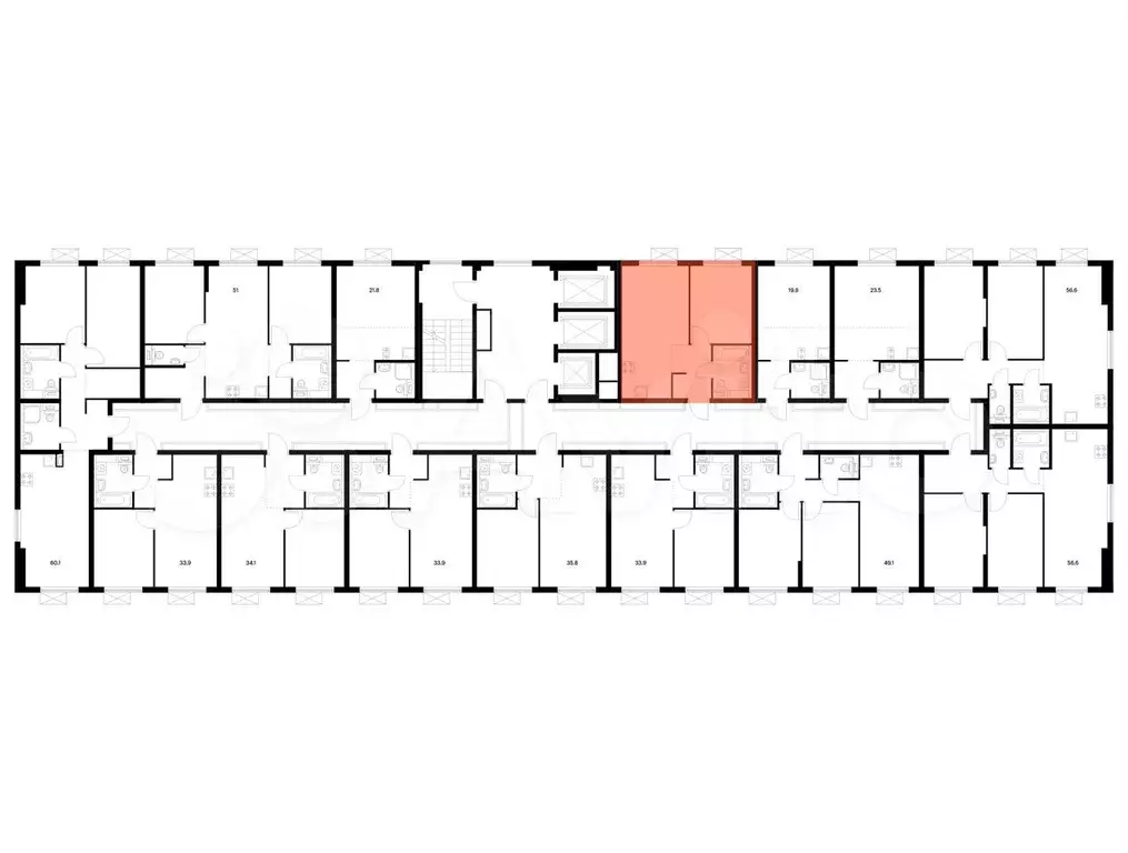 1-к. квартира, 35,9 м, 22/25 эт. - Фото 1