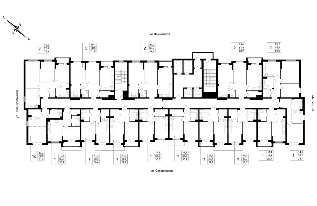2-к кв. Свердловская область, Екатеринбург ул. Кронштадтская (63.2 м) - Фото 2