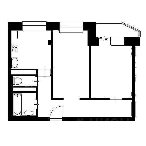 2-к кв. Иркутская область, Усть-Илимск ул. Наймушина, 22 (54.0 м) - Фото 1
