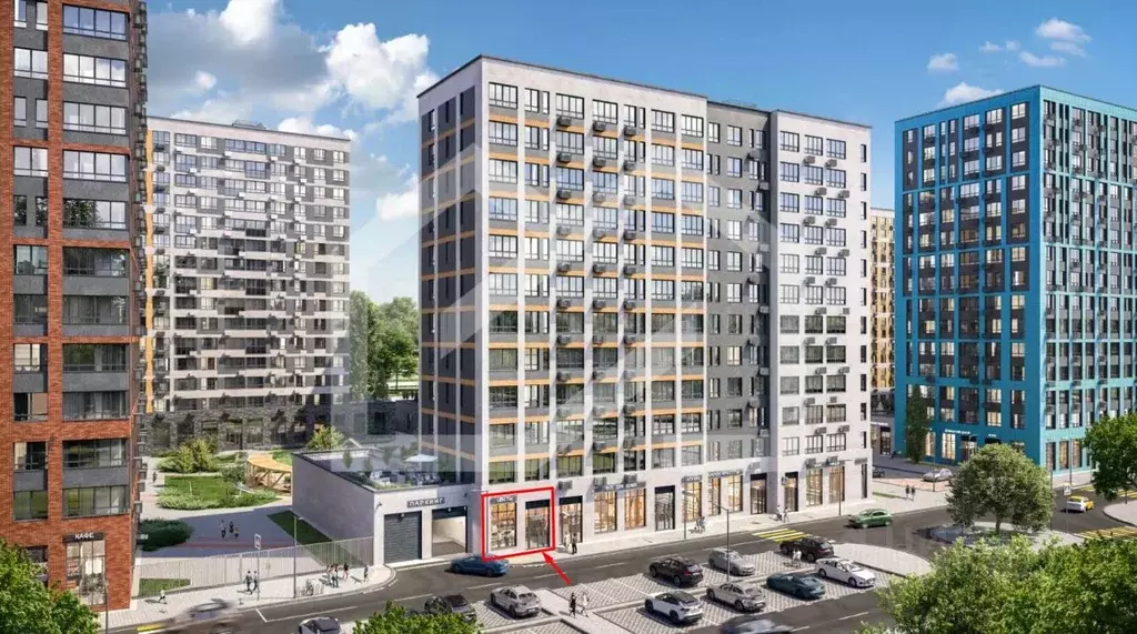 Торговая площадь в Москва Деснаречье жилой комплекс, к4.2 (94 м) - Фото 1