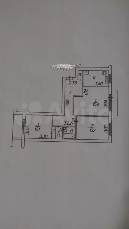 3-к. квартира, 71 м, 8/9 эт. - Фото 0