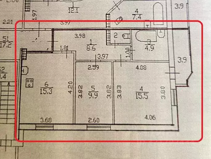 2-к кв. Санкт-Петербург Камышовая ул., 48К3 (57.0 м) - Фото 2