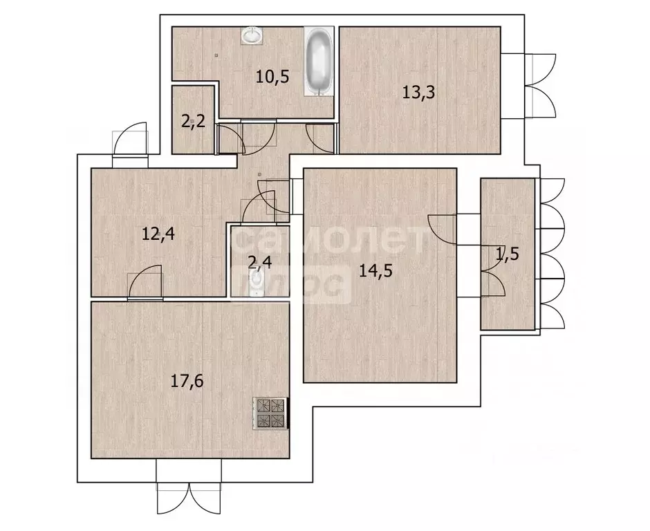 2-к кв. Московская область, Ивантеевка Пушкинский городской округ, ... - Фото 2