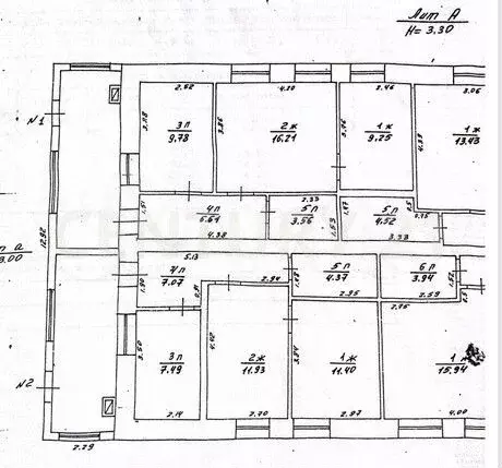3-к. квартира, 63 м, 1/1 эт. - Фото 0