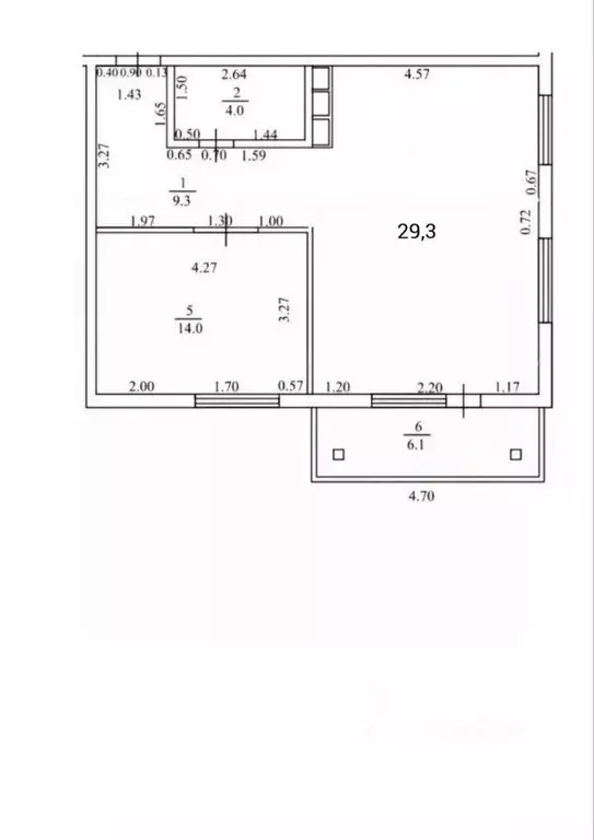 2-к кв. Новгородская область, Великий Новгород ул. Щусева, 11к2 (62.4 ... - Фото 2