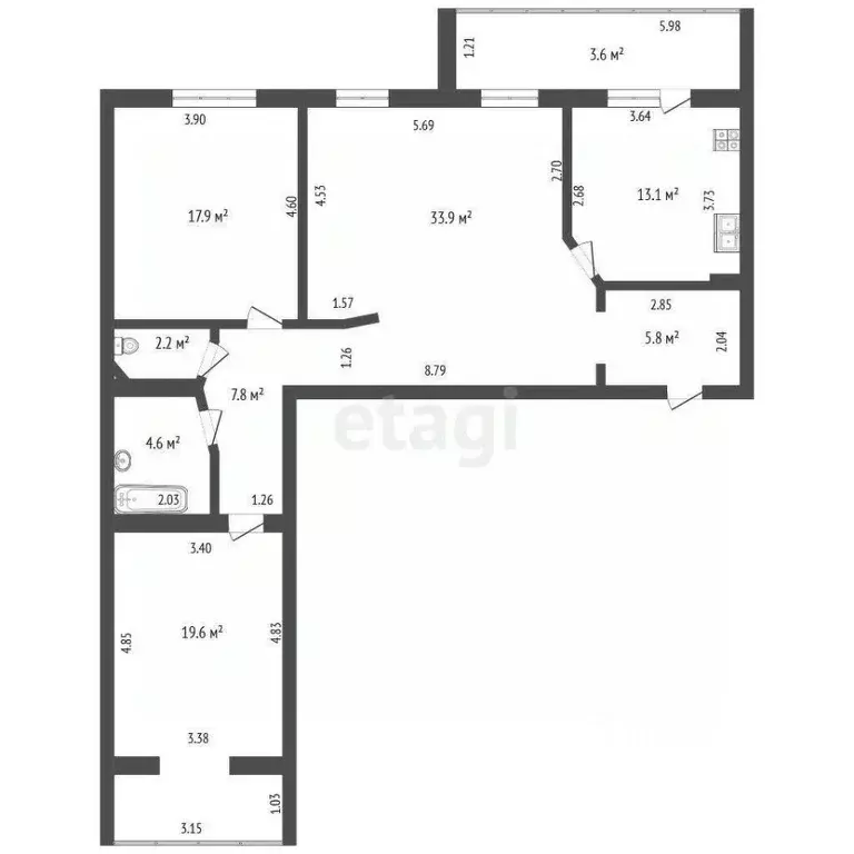 3-к кв. Башкортостан, Стерлитамак Солнечный мкр, ул. Караная Муратова, ... - Фото 1