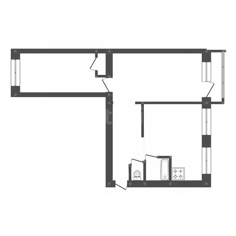 2-к кв. Амурская область, Белогорск Весенний пер., 5 (59.0 м) - Фото 1