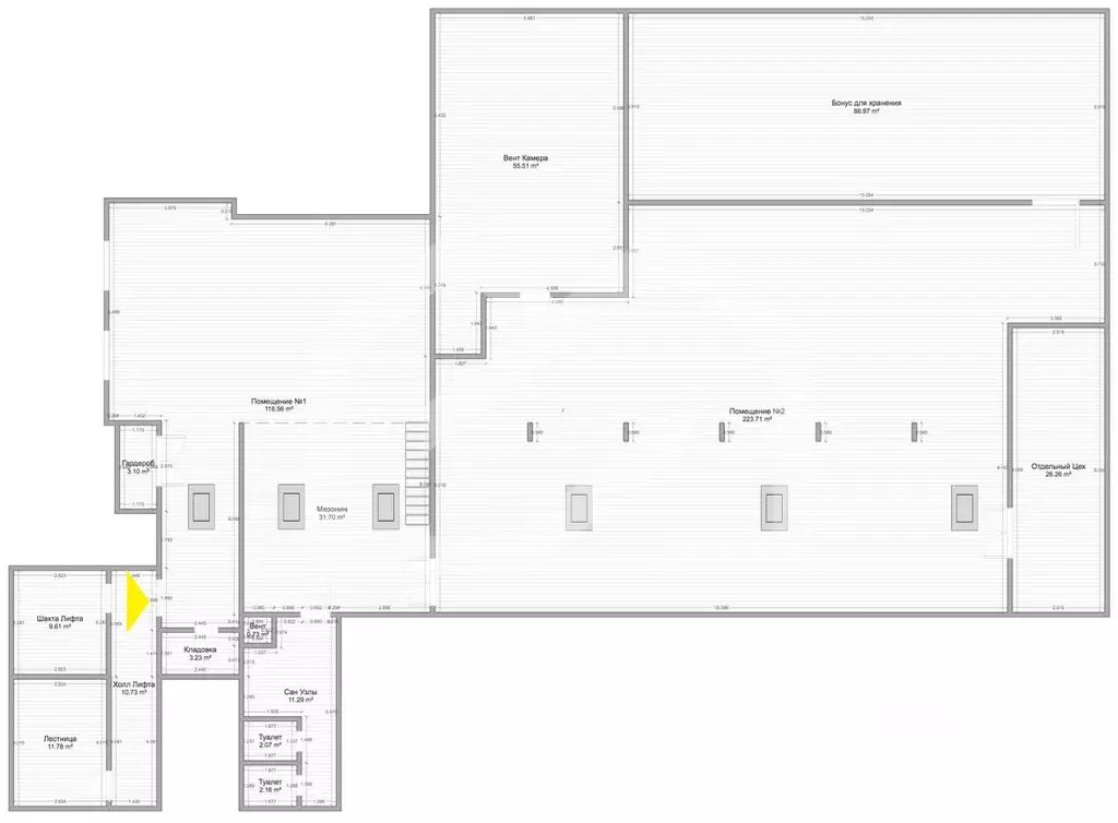 Помещение свободного назначения в Москва ул. Саляма Адиля, 9К3 (400 м) - Фото 2