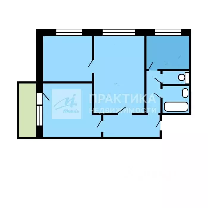 3-к кв. Москва Россошанская ул., 11К3 (49.0 м) - Фото 2