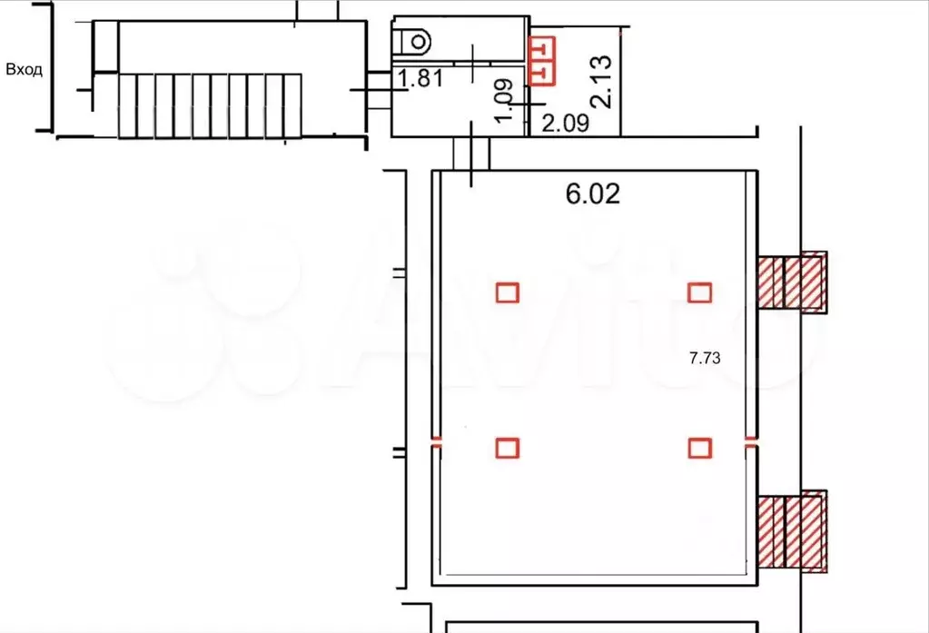 Квартира-студия, 37 м, 3/5 эт. - Фото 1