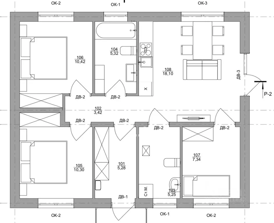 Дом в Новосибирская область, Мошковский район, Барлакский сельсовет, ... - Фото 2