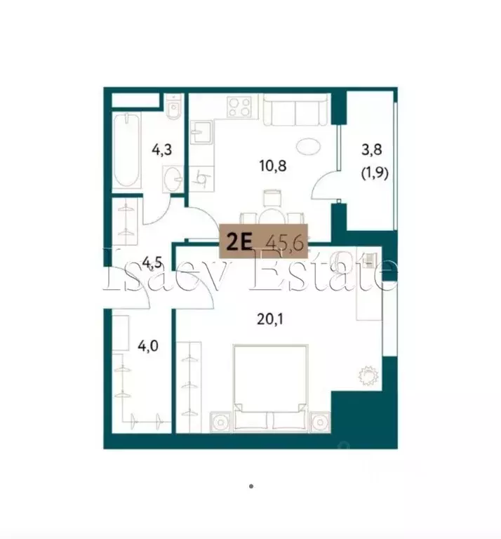 1-к кв. Москва Винницкая ул., 8к3 (45.6 м) - Фото 1