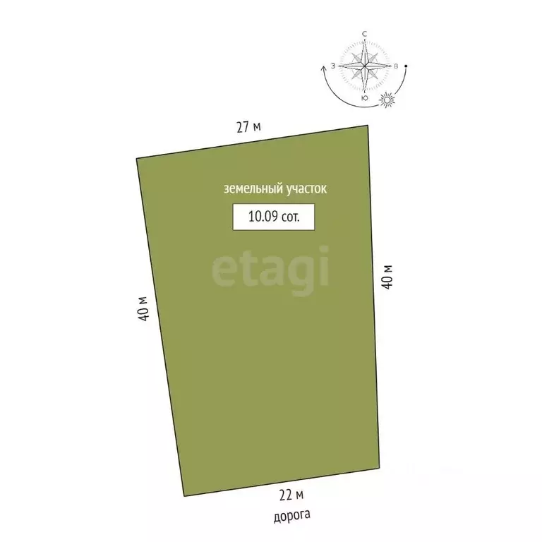 Участок в Орловская область, Орловский район, пос. Неполодь  (10.1 ... - Фото 2