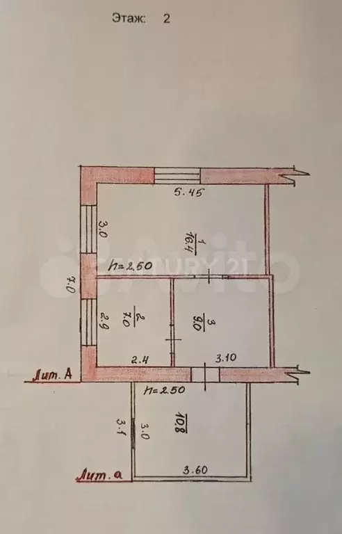 2-к. квартира, 90 м, 2/2 эт. - Фото 1