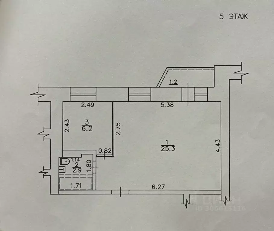 1-к кв. Кировская область, Киров ул. Сурикова, 36 (36.0 м) - Фото 0