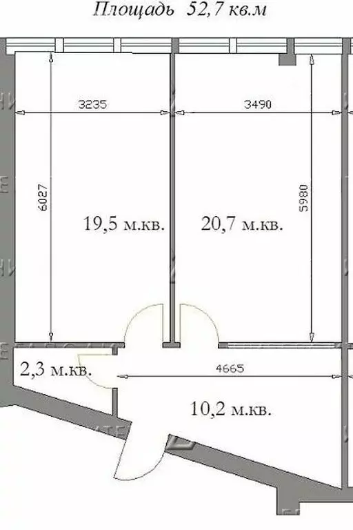 Офис (52 м) - Фото 1