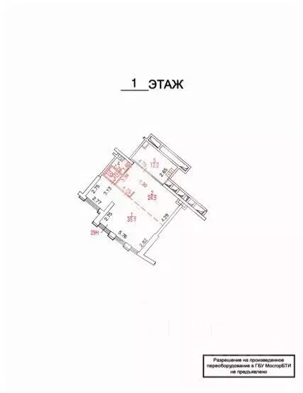 Помещение свободного назначения в Москва ул. Лобачевского, 120к1 (78 ... - Фото 2