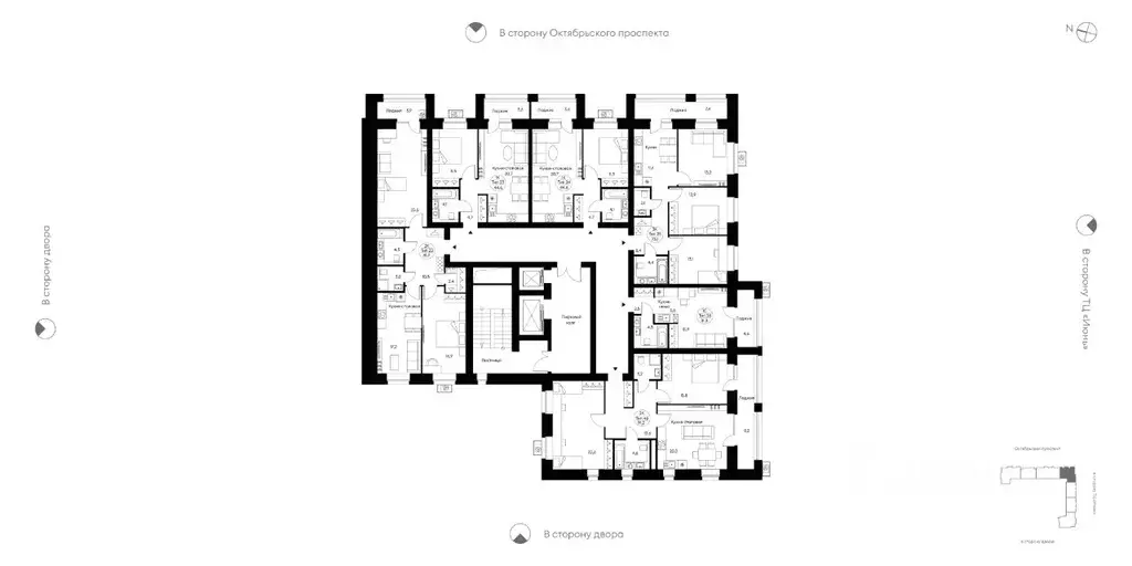2-к кв. Коми, Сыктывкар Октябрьский просп., 137 (81.9 м) - Фото 2