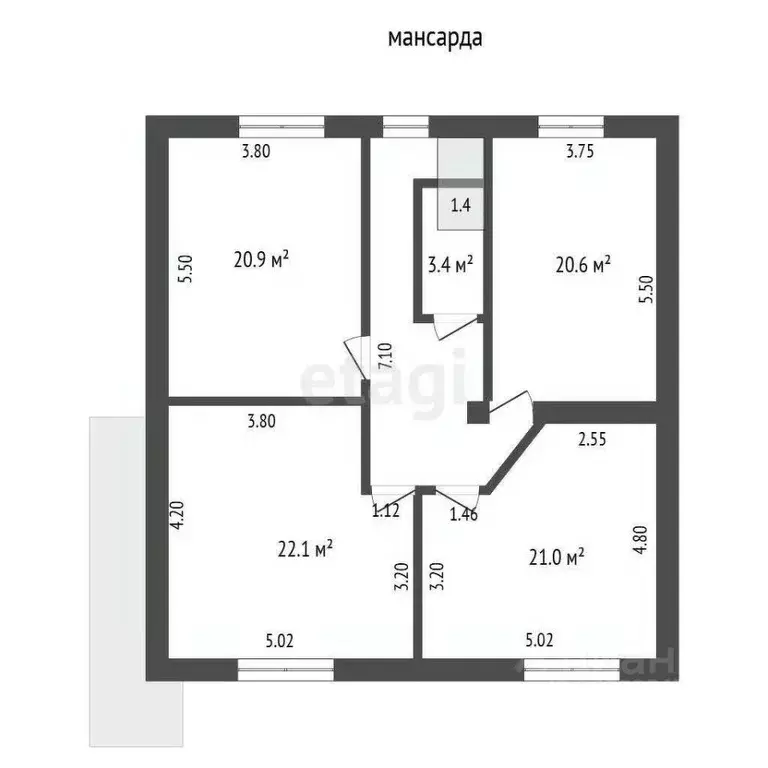 6-к кв. Крым, Симферополь ул. Петропавловская (197.4 м) - Фото 2
