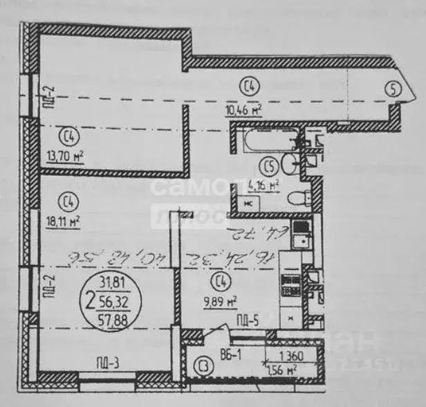 2-к кв. Башкортостан, Уфа Кустарная ул., 19 (57.0 м) - Фото 2