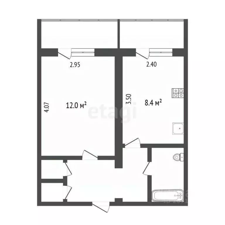 1-к кв. Камчатский край, Петропавловск-Камчатский просп. Циолковского, ... - Фото 2