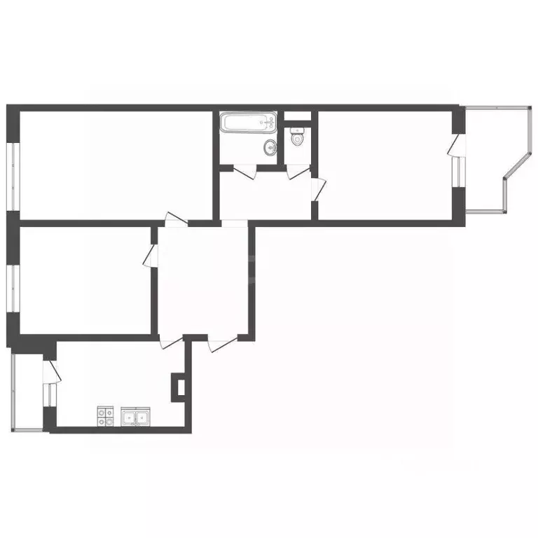 3-к кв. Костромская область, Кострома ул. Северной Правды, 33 (65.0 м) - Фото 2
