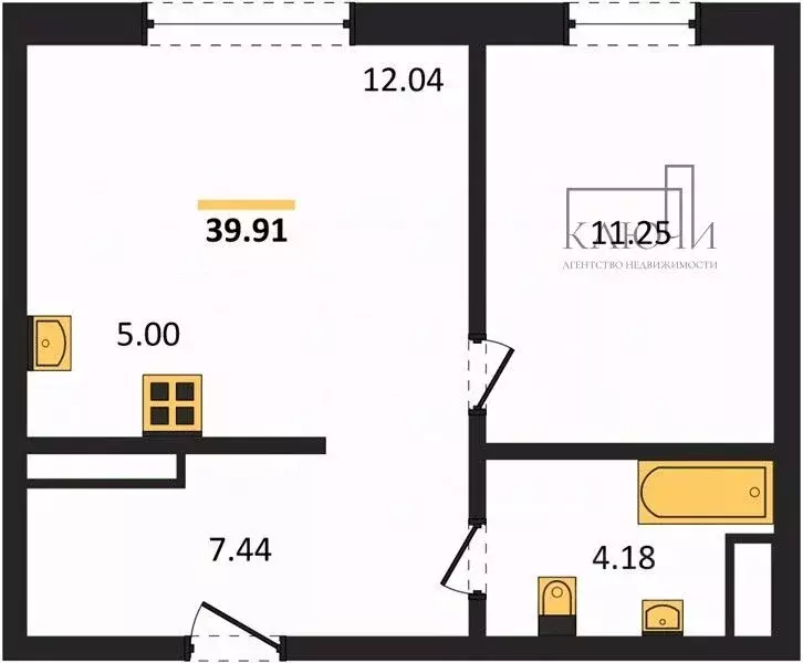1-к кв. Челябинская область, Челябинский городской округ, пос. ... - Фото 2