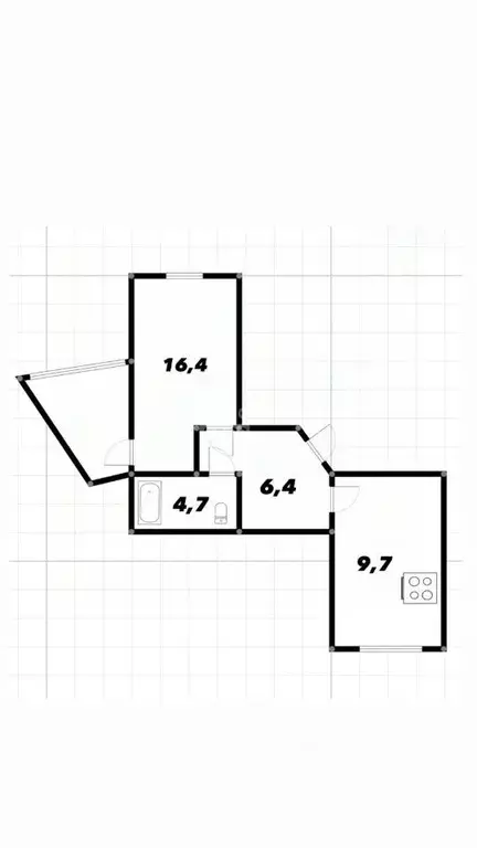 1-к кв. Ульяновская область, Ульяновск Локомотивная ул., 74 (39.2 м) - Фото 2