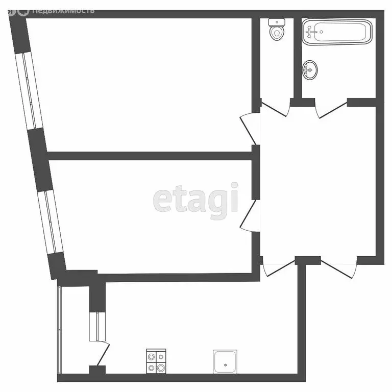 2-комнатная квартира: Тверь, улица Фрунзе, 24 (67 м) - Фото 0
