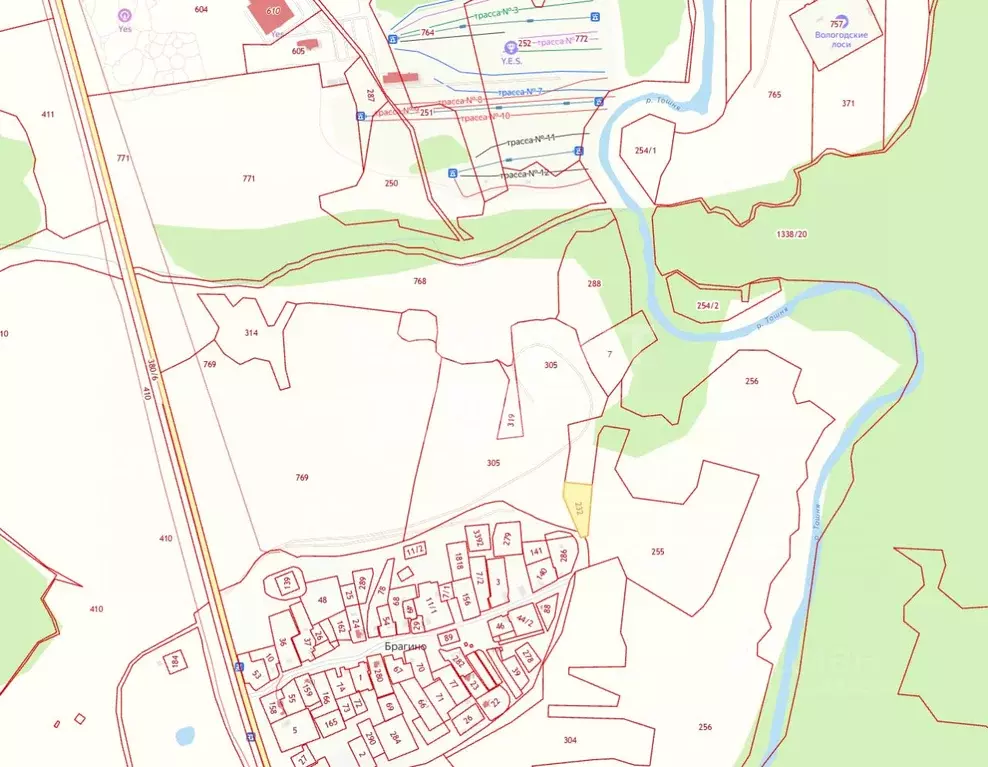 Участок в Вологодская область, д. Брагино  (27.0 сот.) - Фото 2